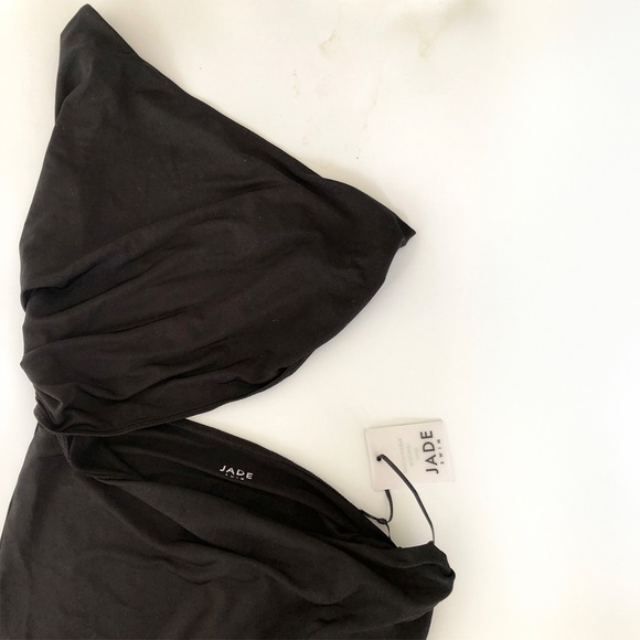 Jade Swim NWT, Black one-shoulder cutout maxi dress S - Picture 10 of 11
